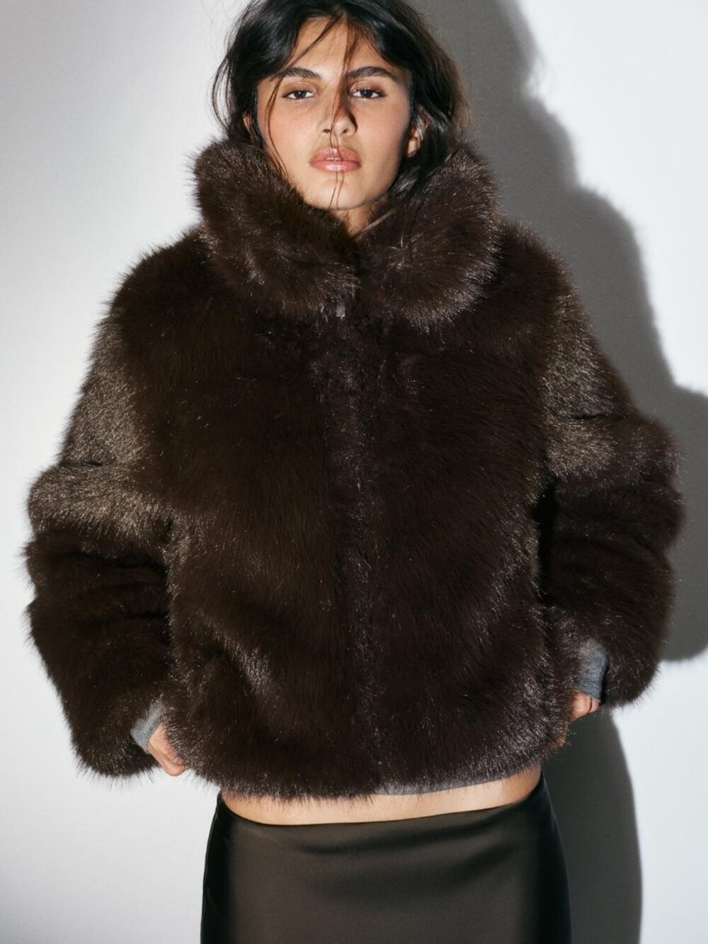 ZARA FUR COAT